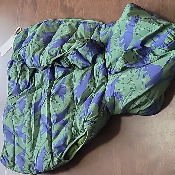 Children Puffer Vest Boys 6-7 years Green Dinosaur print Casual lightweight - Picture 11 of 11